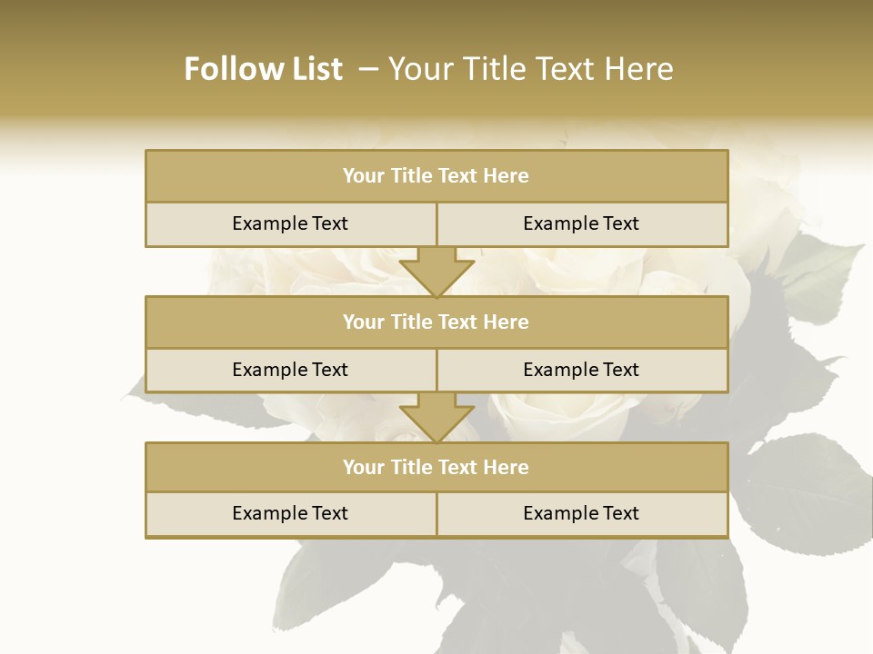 Rose Spring Bud PowerPoint Template