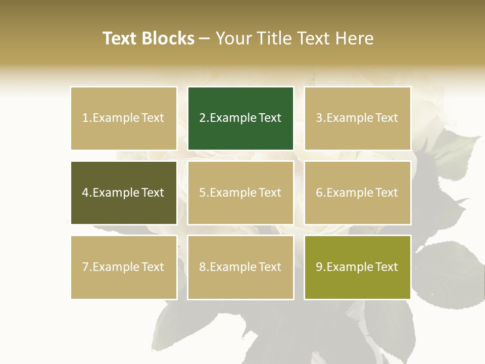 Rose Spring Bud PowerPoint Template