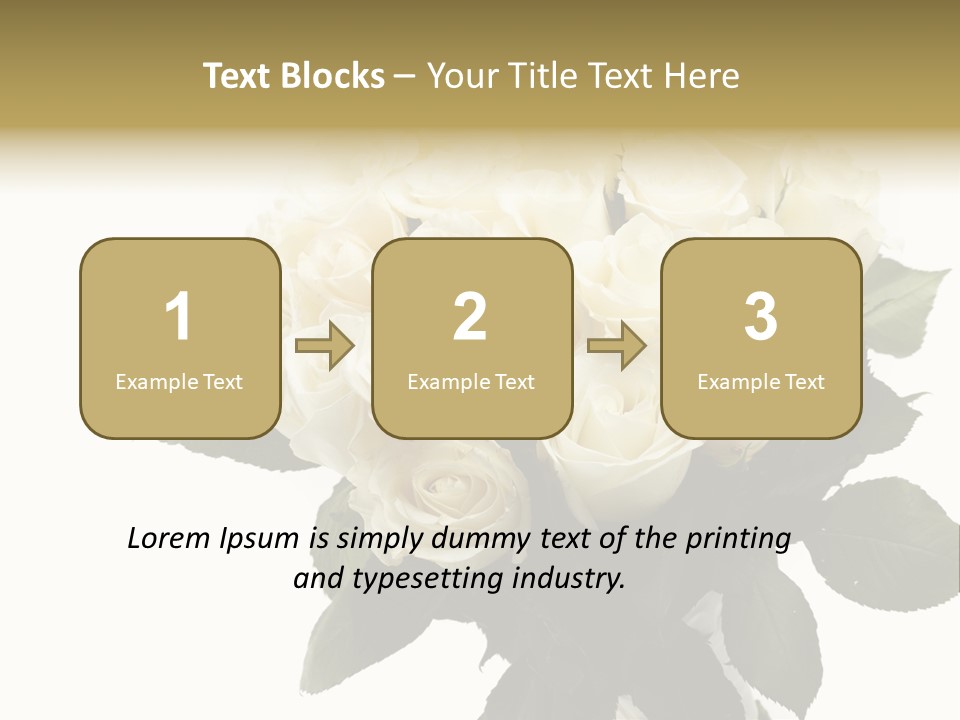 Rose Spring Bud PowerPoint Template