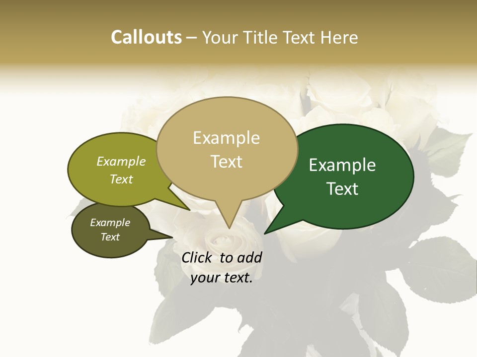 Rose Spring Bud PowerPoint Template