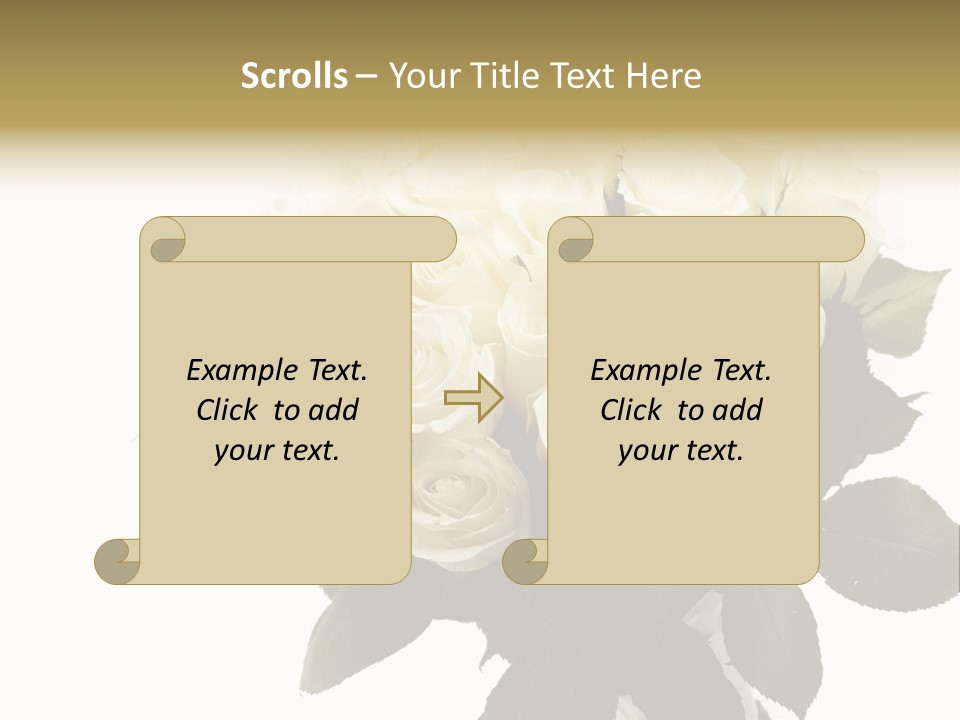 Rose Spring Bud PowerPoint Template