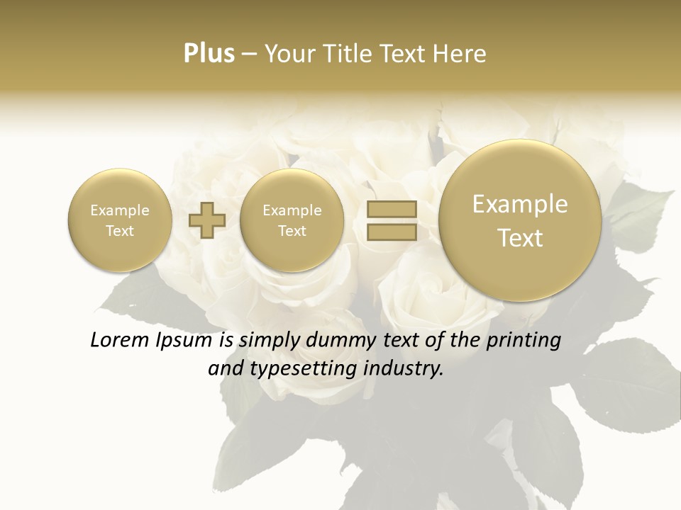 Rose Spring Bud PowerPoint Template