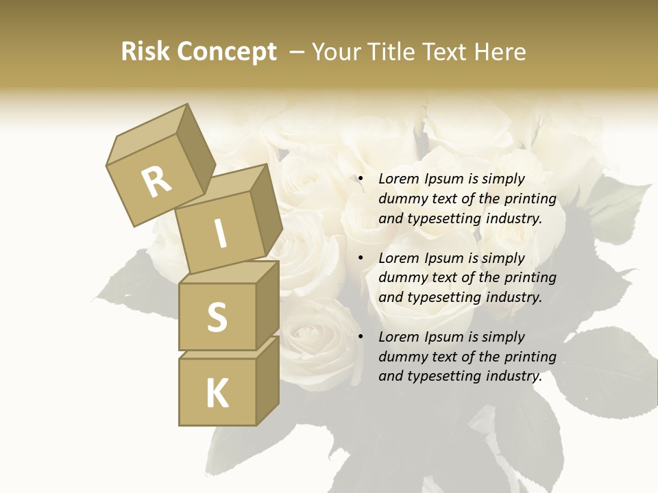 Rose Spring Bud PowerPoint Template