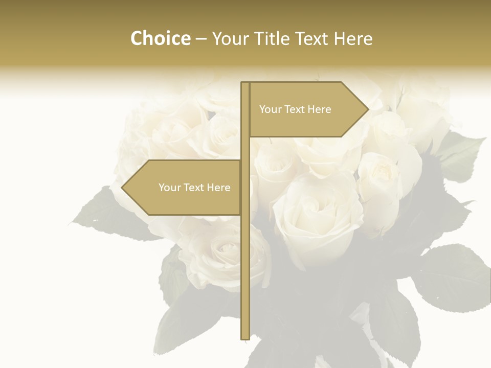 Rose Spring Bud PowerPoint Template