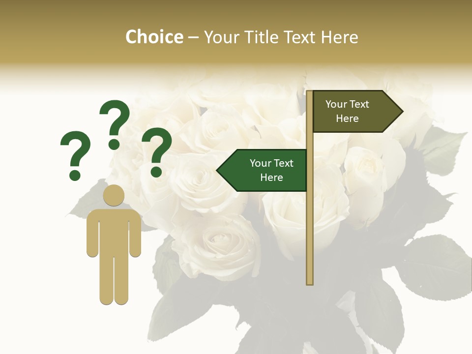 Rose Spring Bud PowerPoint Template