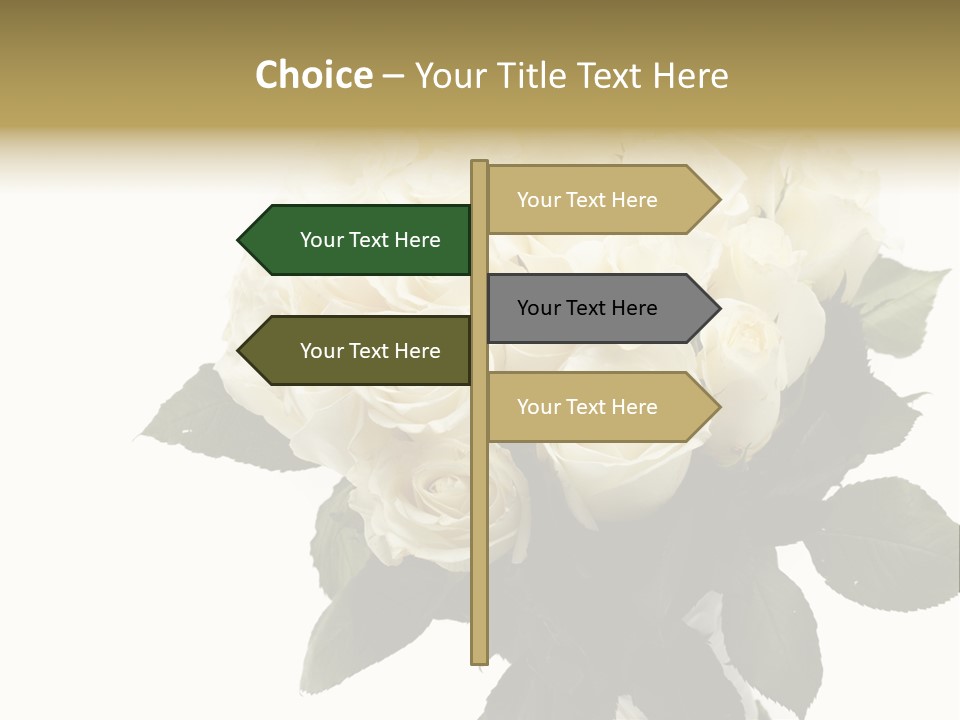 Rose Spring Bud PowerPoint Template