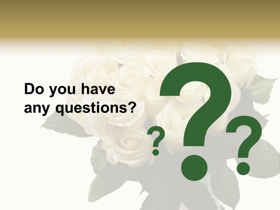 Rose Spring Bud PowerPoint Template