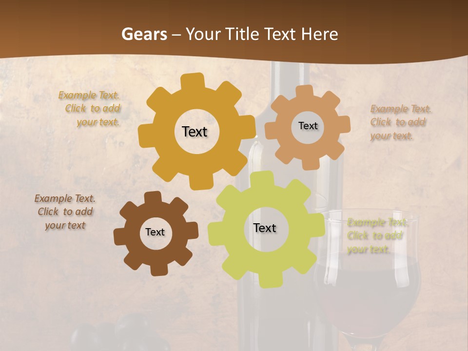 Life Cabernet Expensive PowerPoint Template