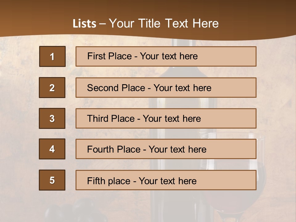 Life Cabernet Expensive PowerPoint Template