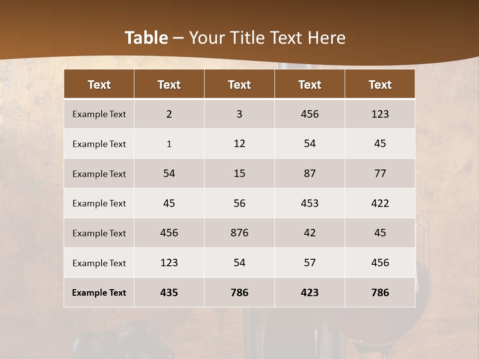 Life Cabernet Expensive PowerPoint Template