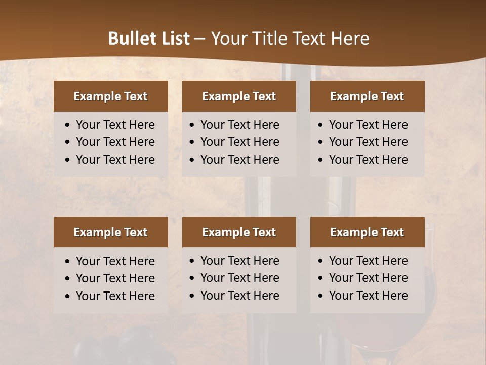 Life Cabernet Expensive PowerPoint Template