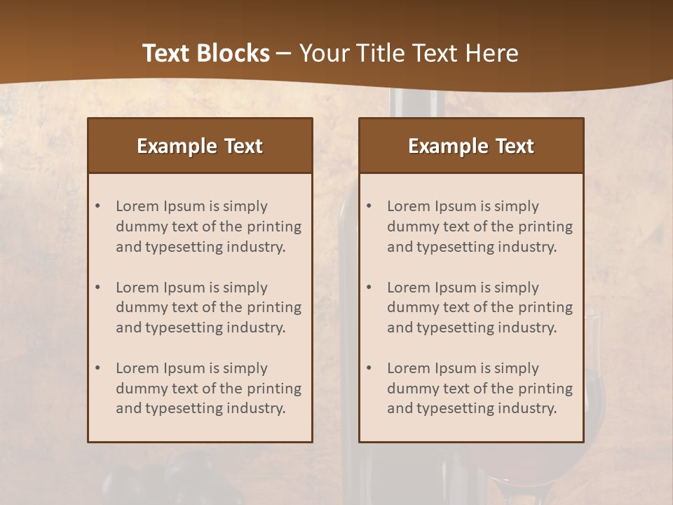Life Cabernet Expensive PowerPoint Template