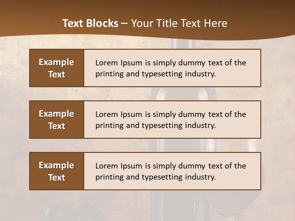 Life Cabernet Expensive PowerPoint Template