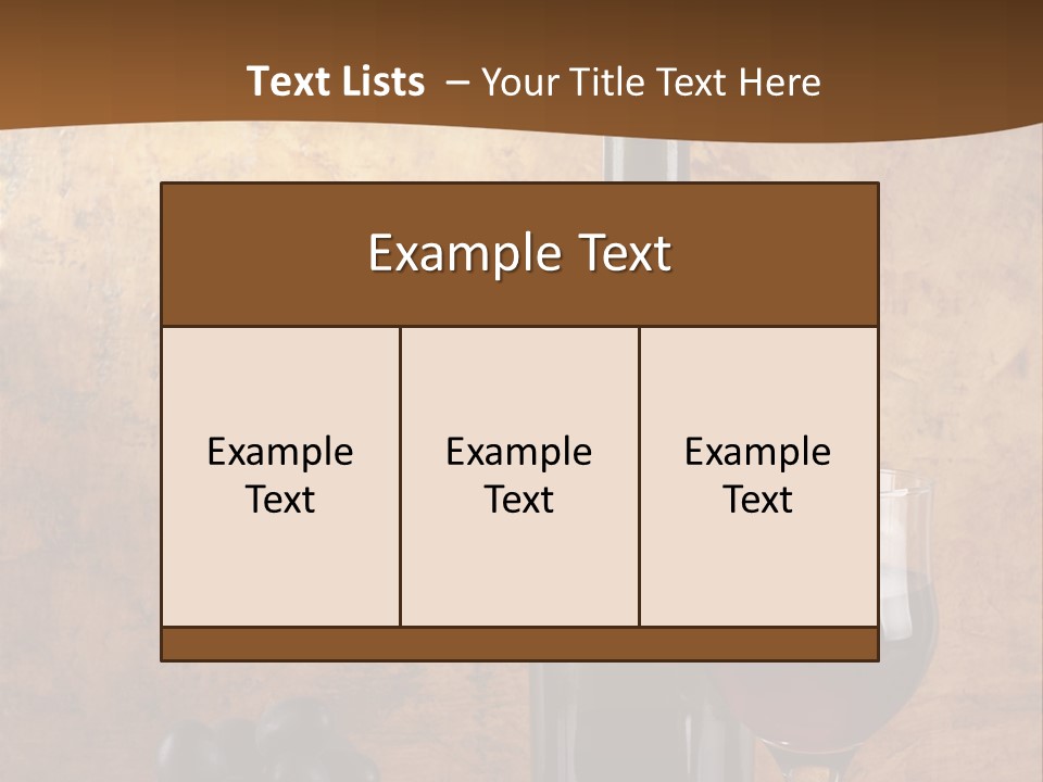 Life Cabernet Expensive PowerPoint Template