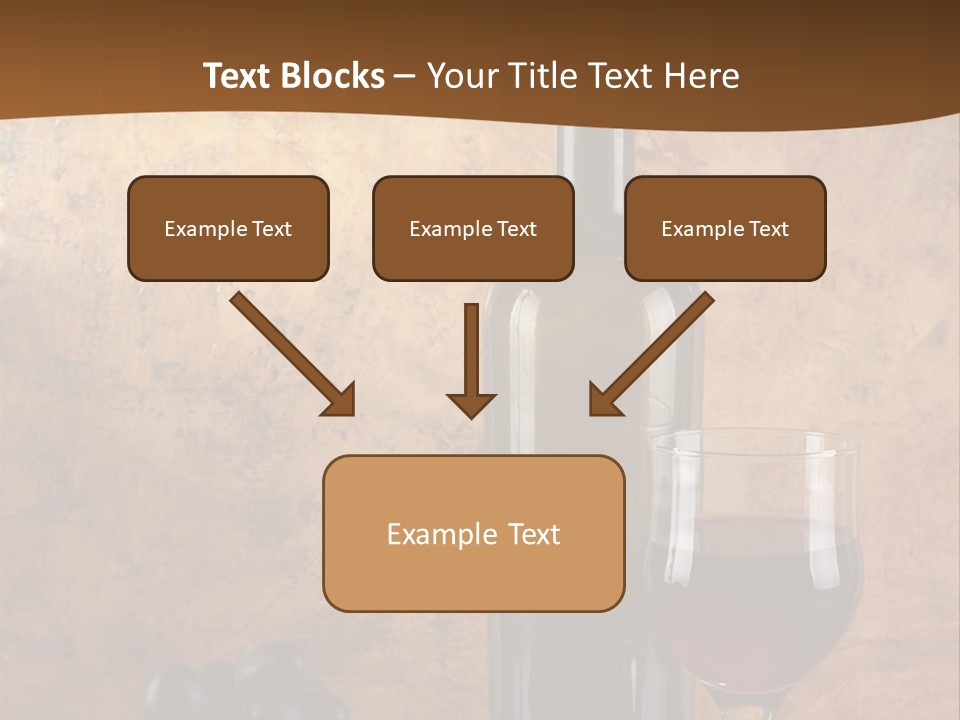 Life Cabernet Expensive PowerPoint Template