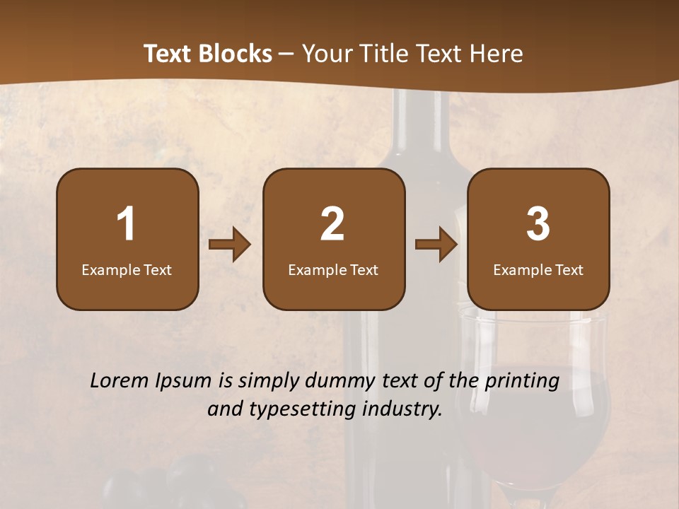 Life Cabernet Expensive PowerPoint Template