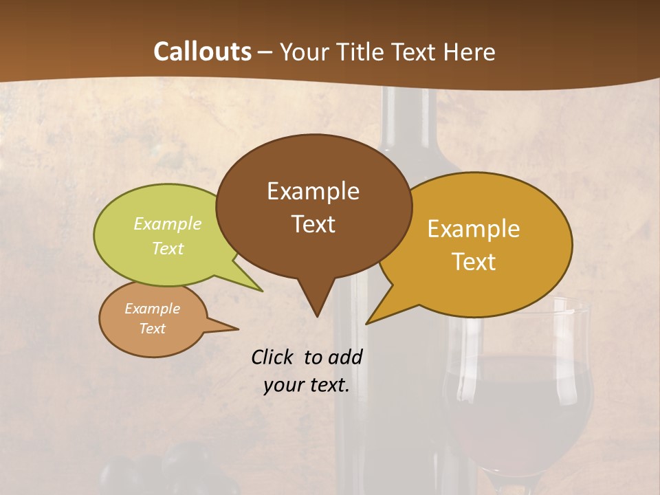 Life Cabernet Expensive PowerPoint Template