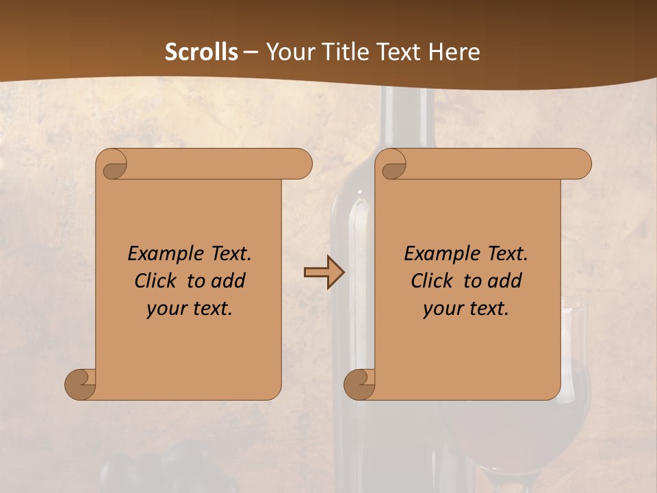 Life Cabernet Expensive PowerPoint Template