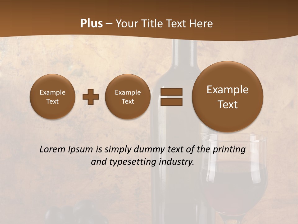 Life Cabernet Expensive PowerPoint Template