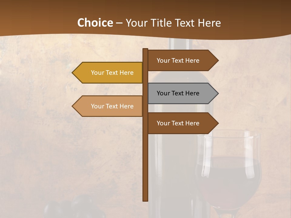 Life Cabernet Expensive PowerPoint Template
