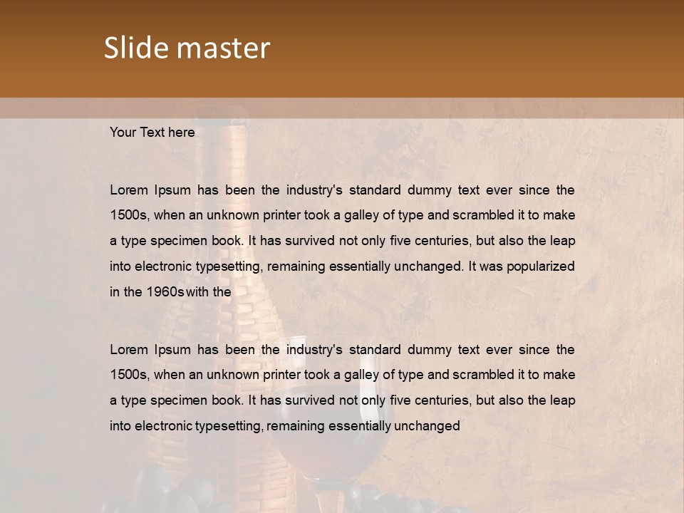 Wine Bar Still PowerPoint Template