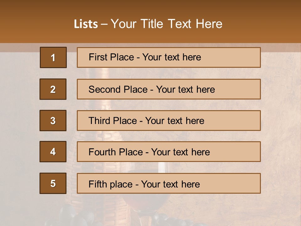 Wine Bar Still PowerPoint Template