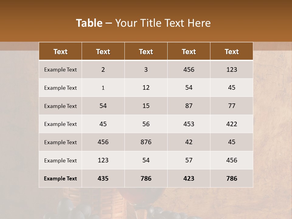 Wine Bar Still PowerPoint Template