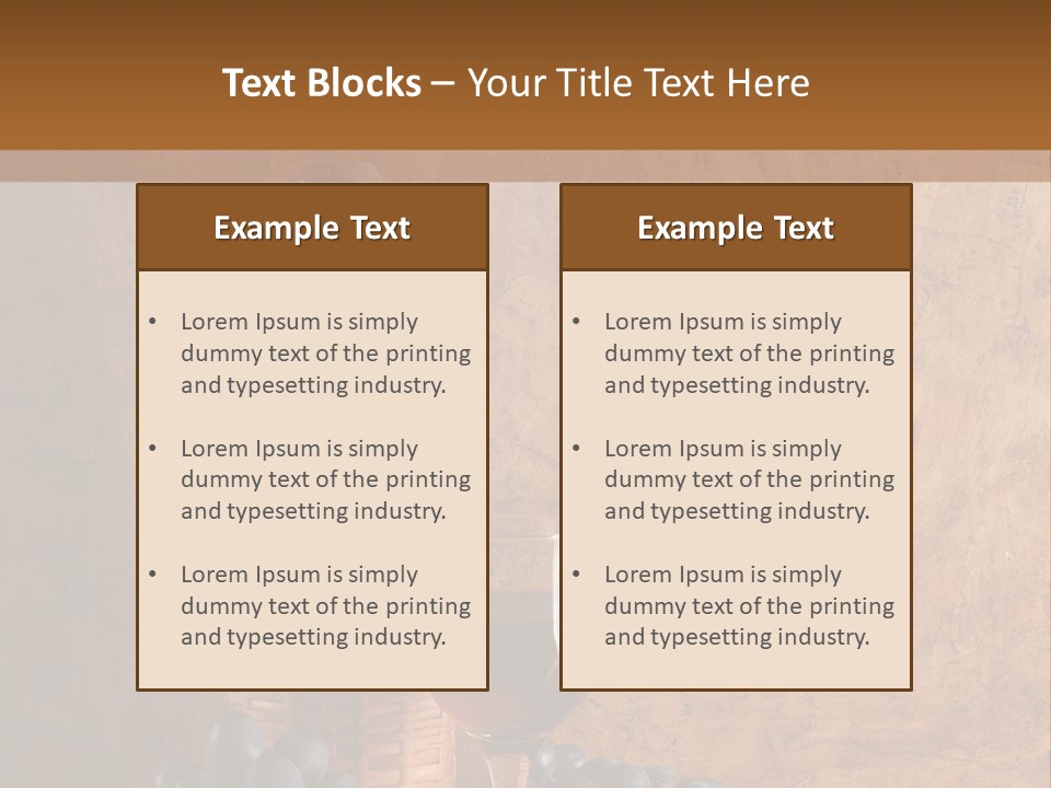 Wine Bar Still PowerPoint Template