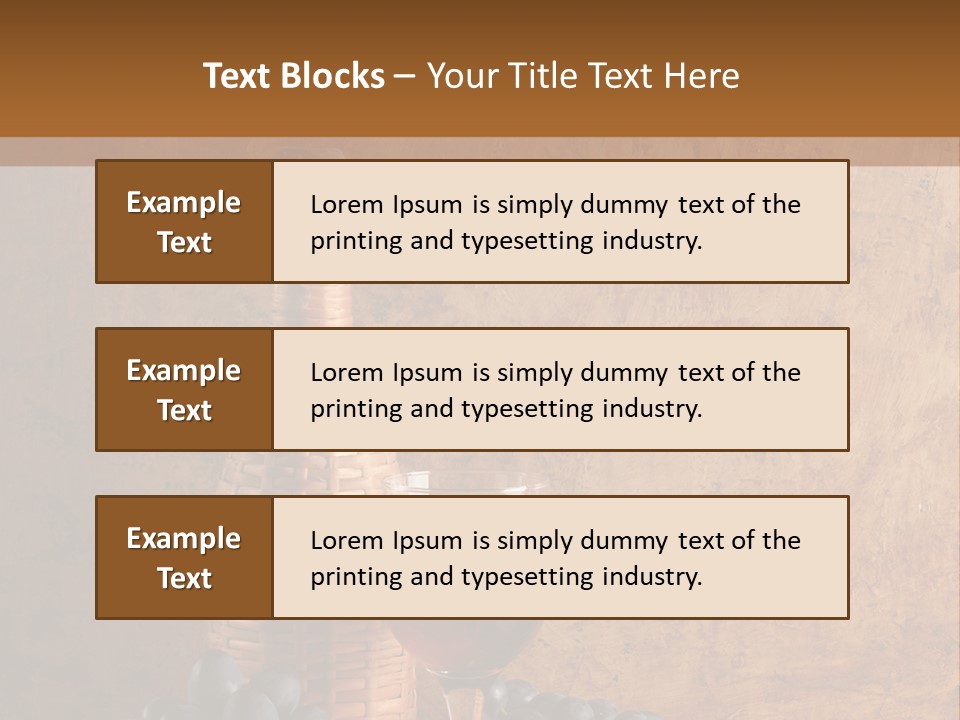 Wine Bar Still PowerPoint Template