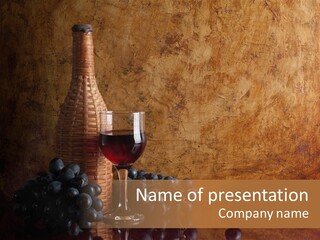 Anniversary Celebrate Grape PowerPoint Template