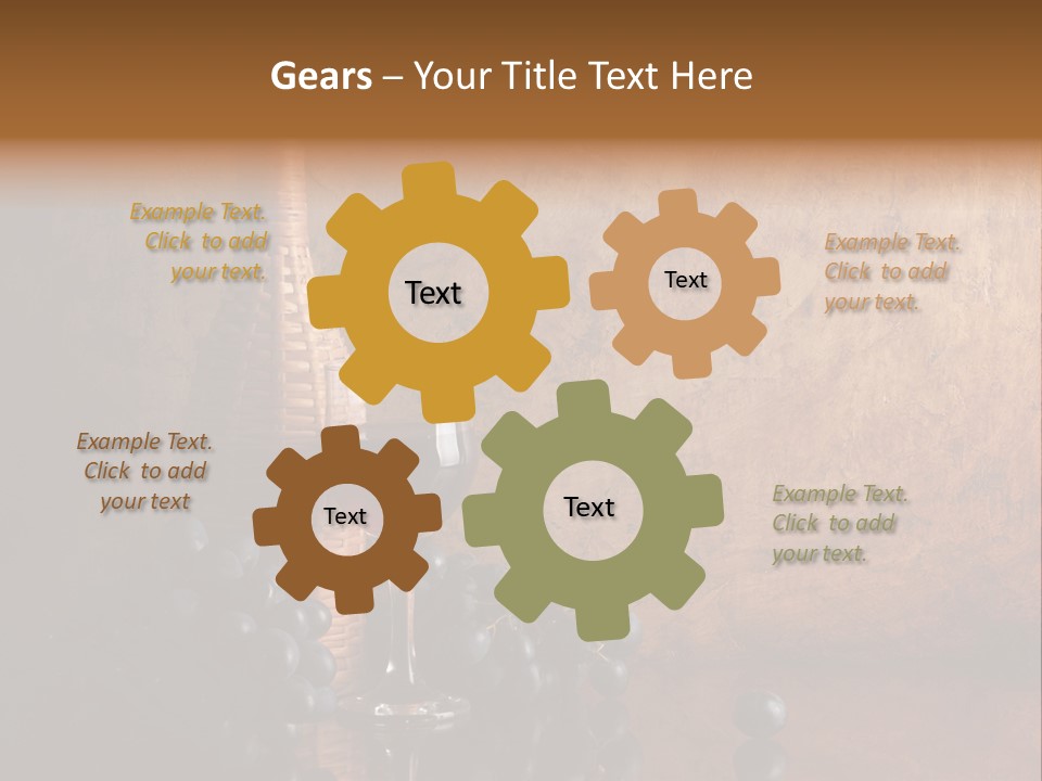 Anniversary Celebrate Grape PowerPoint Template