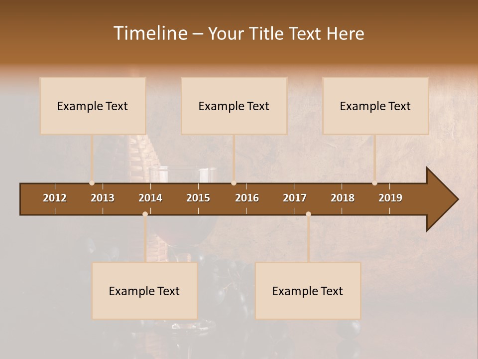 Anniversary Celebrate Grape PowerPoint Template