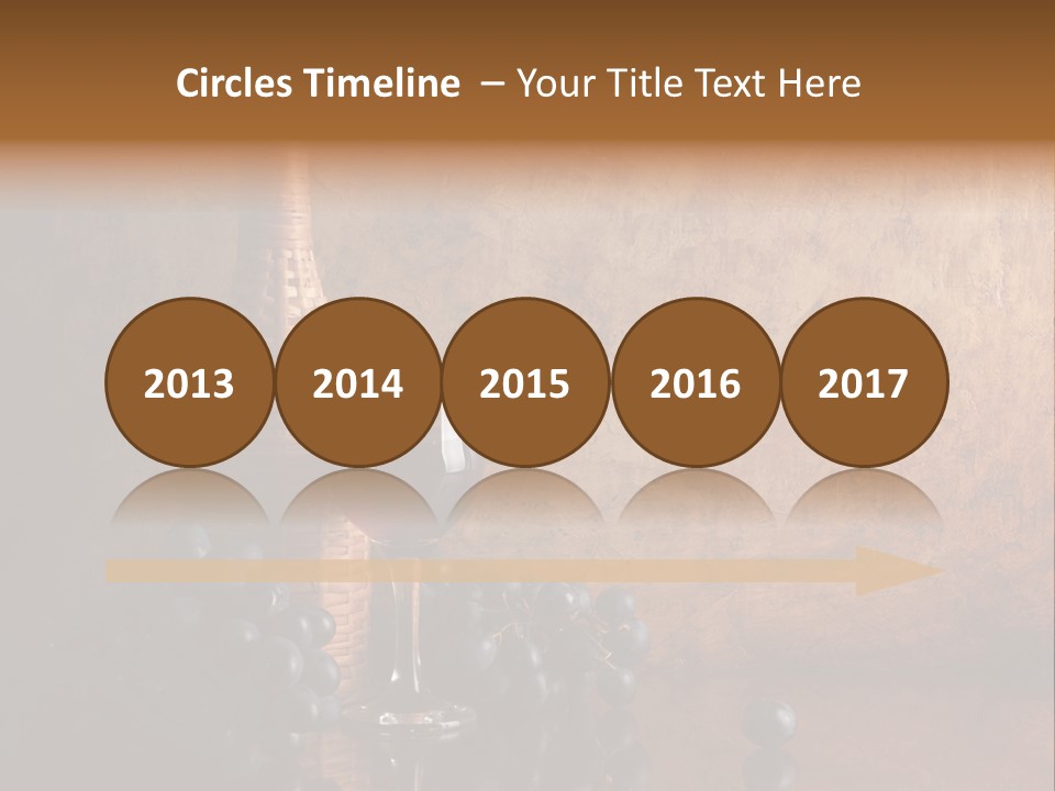 Anniversary Celebrate Grape PowerPoint Template