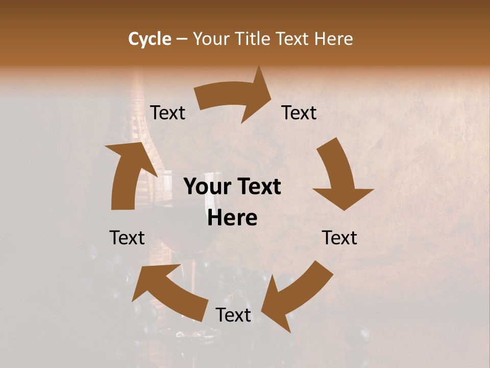 Anniversary Celebrate Grape PowerPoint Template