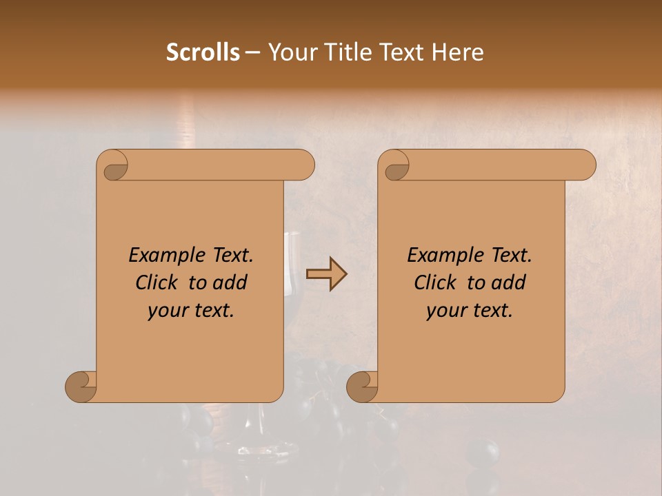Anniversary Celebrate Grape PowerPoint Template