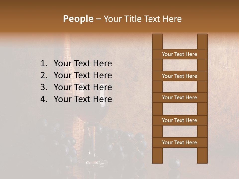 Anniversary Celebrate Grape PowerPoint Template