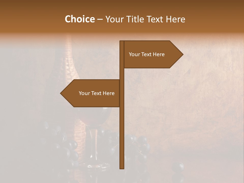 Anniversary Celebrate Grape PowerPoint Template