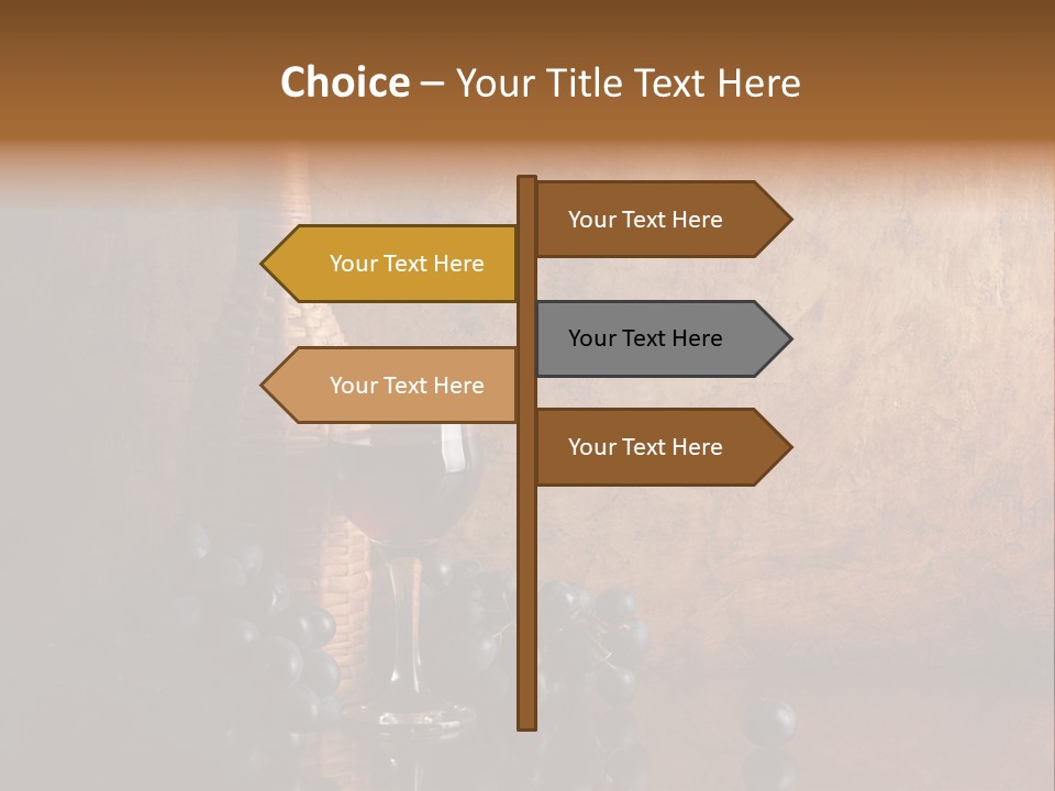 Anniversary Celebrate Grape PowerPoint Template