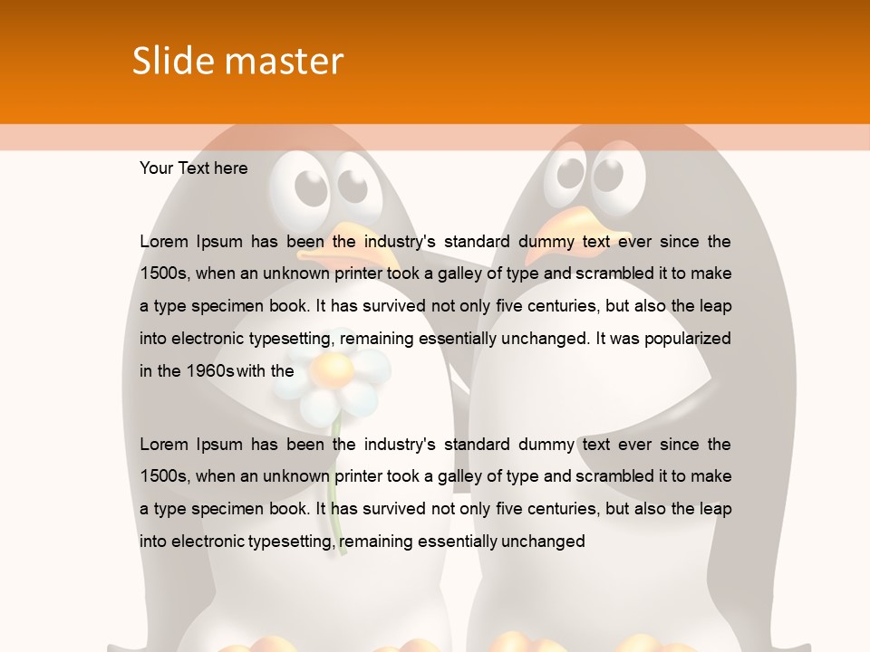 Boyfriend Relation Flower PowerPoint Template