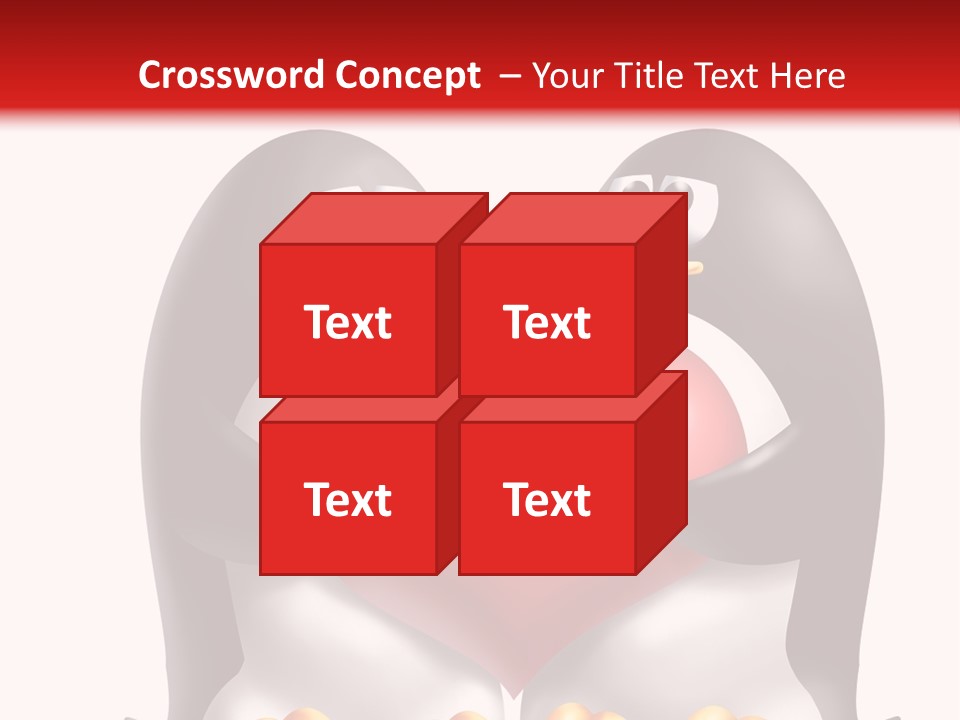 Gift Character Smile PowerPoint Template