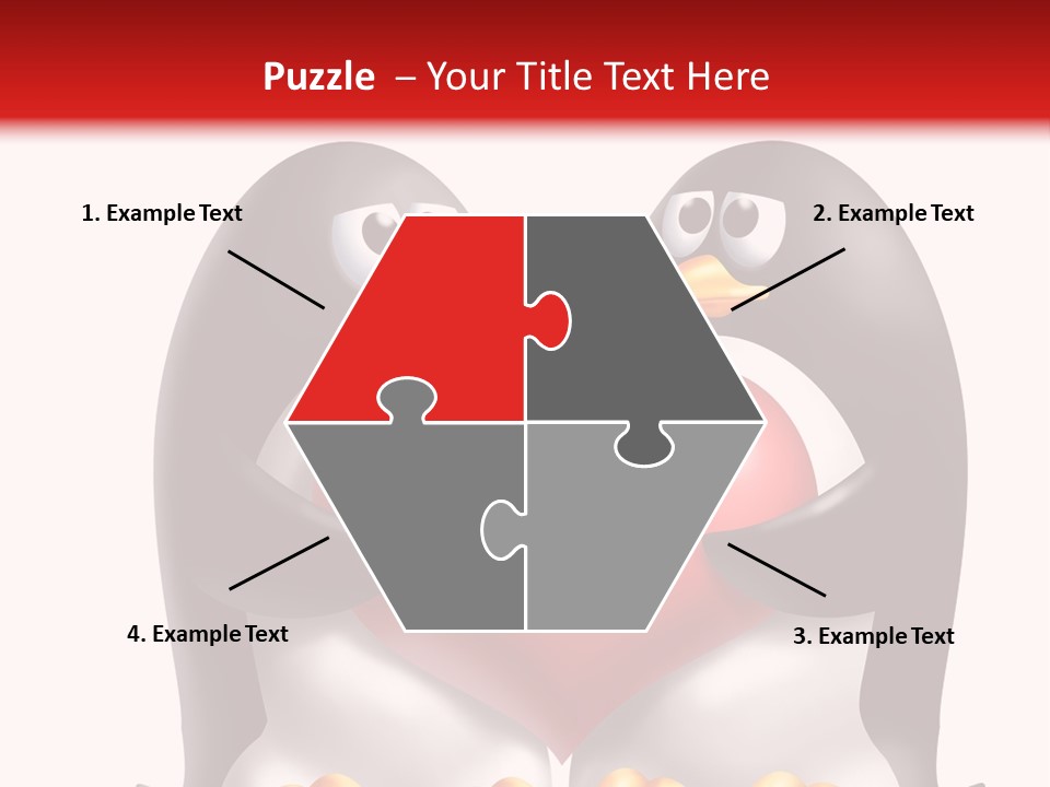 Gift Character Smile PowerPoint Template