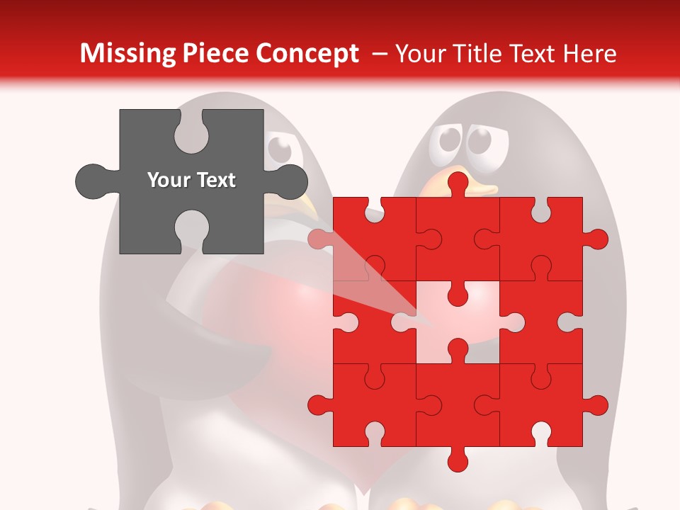 Gift Character Smile PowerPoint Template