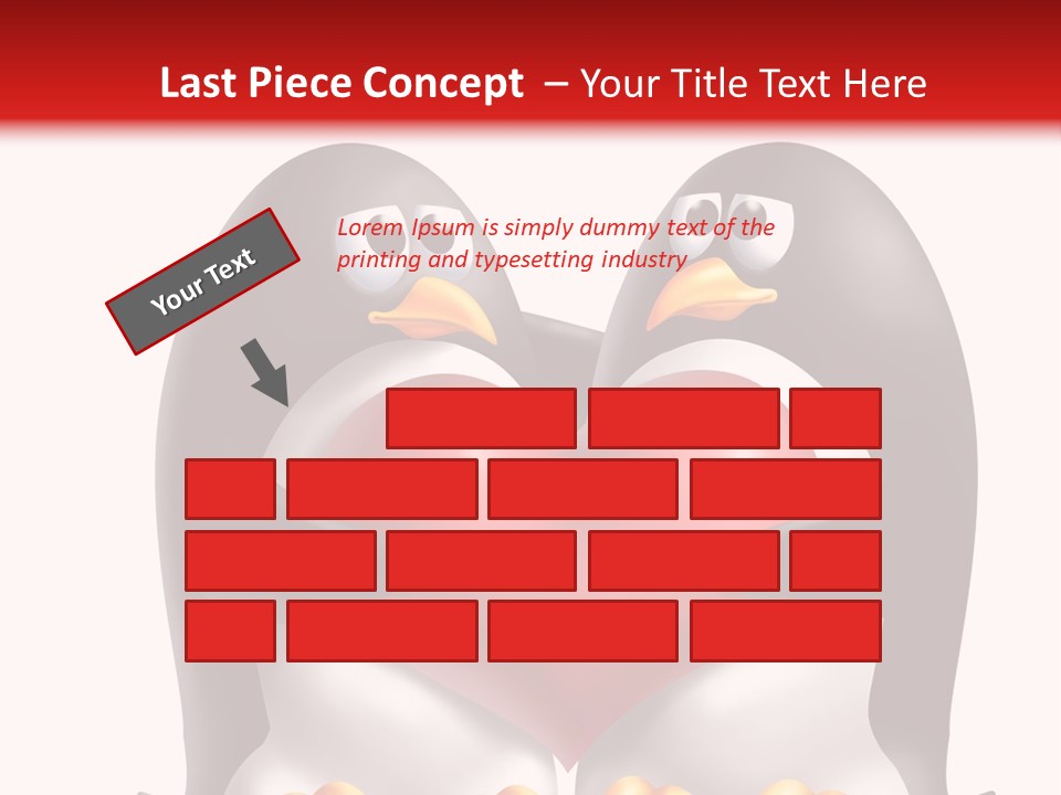 Gift Character Smile PowerPoint Template