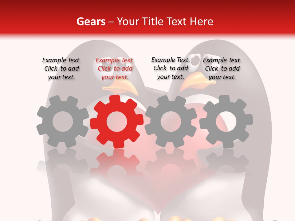 Gift Character Smile PowerPoint Template