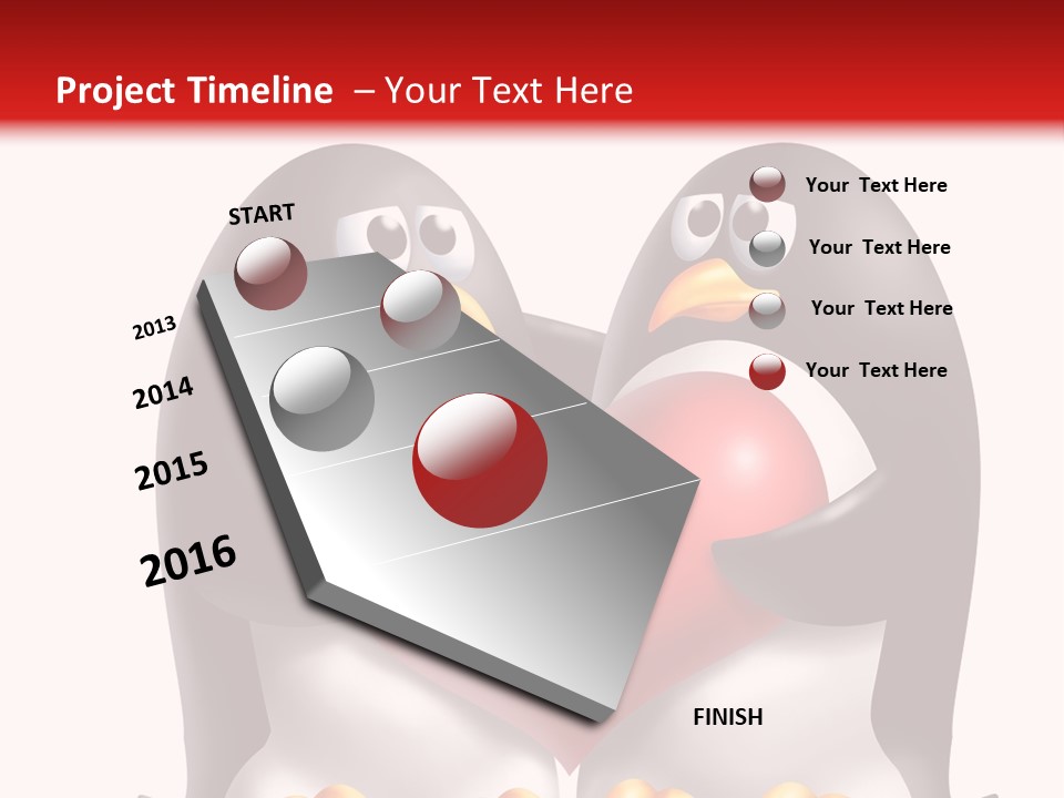 Gift Character Smile PowerPoint Template