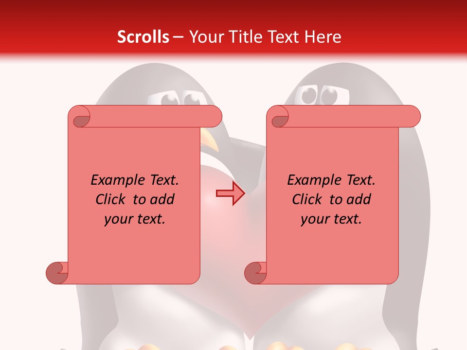 Gift Character Smile PowerPoint Template