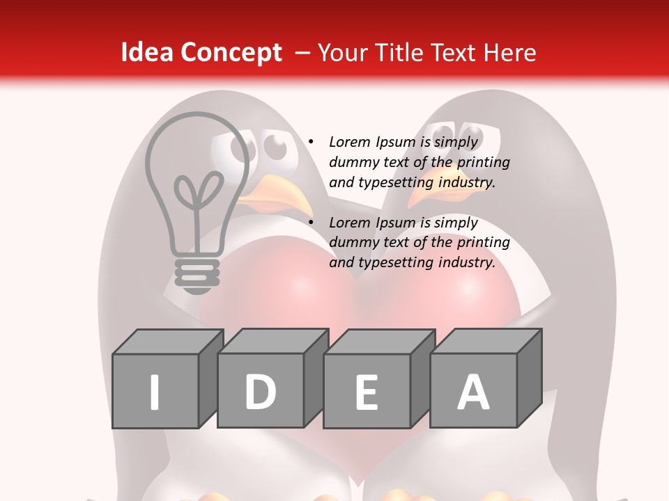 Gift Character Smile PowerPoint Template