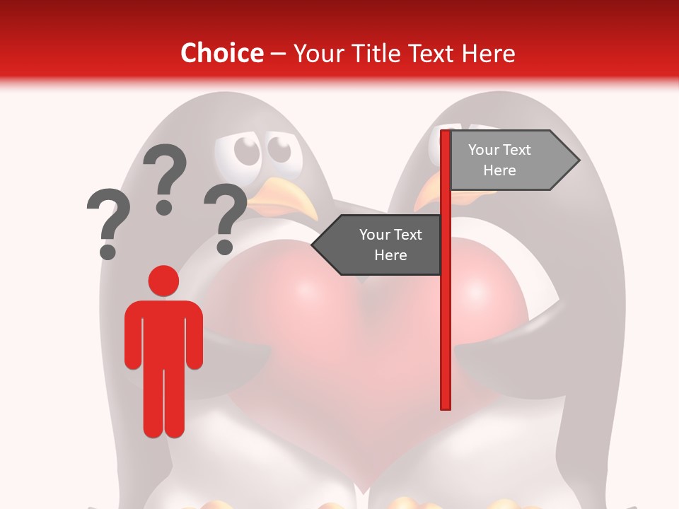 Gift Character Smile PowerPoint Template