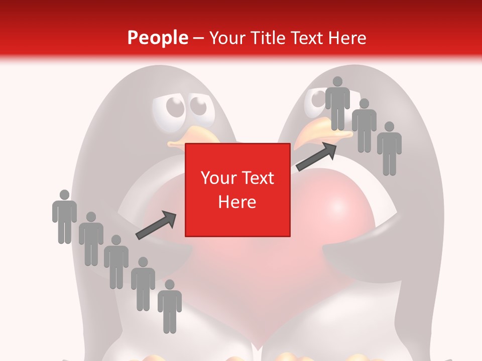 Gift Character Smile PowerPoint Template