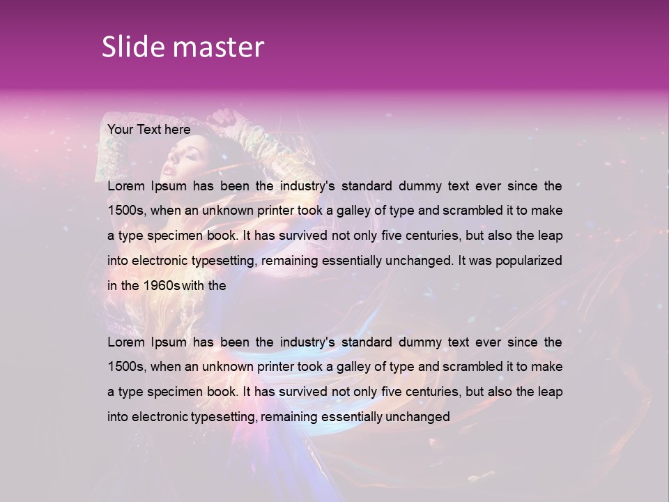 Girl Tenderness Perfect PowerPoint Template